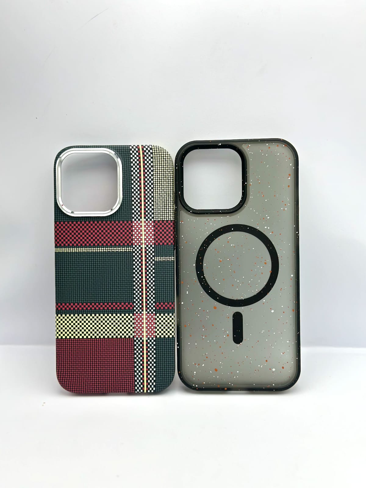 British Style Carbon Fiber Case + Splash Ink Matt Magsafe Case for iphone